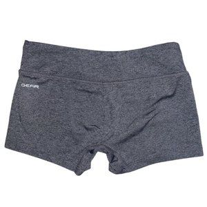 Gray Space Dye Tight Athletic Gymnastics Dance Booty Biker Exercise Mini Shorts